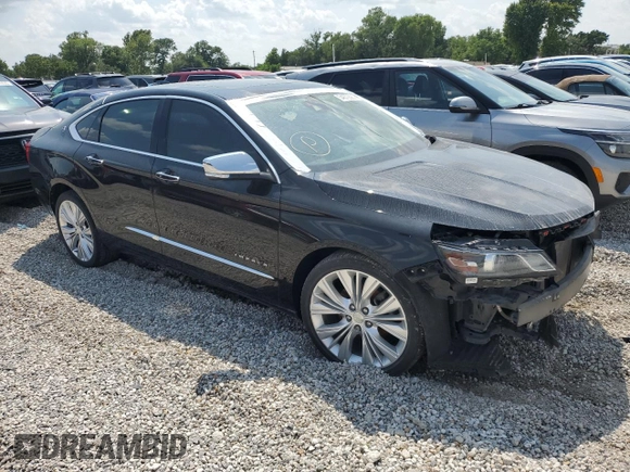 2018 Chevrolet Impala Premier with VIN 2G1125S35J9108343, listed as a Copart auction lot 54372885 with 117,290 mi miles and Salvage title. Bid and sale history available at DreamBid. Image 4.