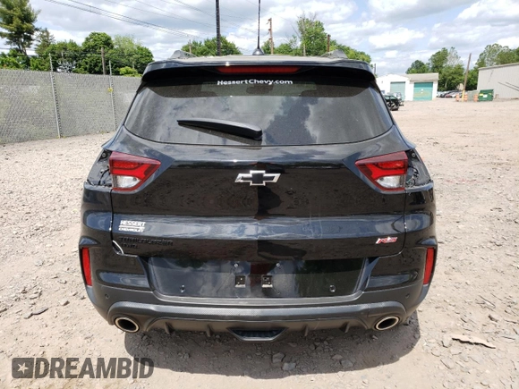 2021 Chevrolet TrailBlazer RS with VIN KL79MUSL4MB123432, listed as a Copart auction lot 54583453 with 21,949 mi miles. Bid and sale history available at carsss.com. Image 6.