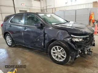 2022 Chevrolet Equinox LT with VIN 3GNAXKEV2NS244921, listed as a Copart auction lot 57093084 with 47,545 mi miles and Non Repairable. Bid and sale history available at DreamBid. Image 4.