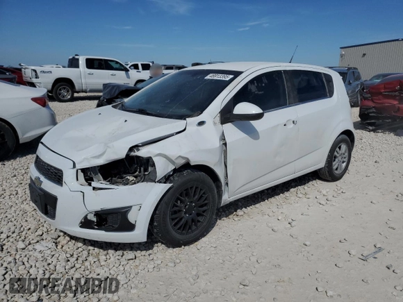 2014 Chevrolet Sonic LT with VIN 1G1JC6SGXE4117408, listed as a Copart auction lot 46913395 with 88,799 mi miles and Salvage Title. Bid and sale history available at carsss.com. Image 1.