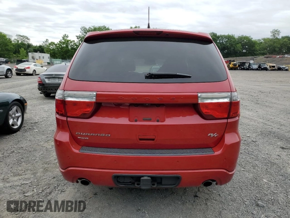 2013 Dodge Durango R/T with VIN 1C4SDJCTXDC688165, listed as a Copart auction lot 61071195 with 139,075 mi miles and Salvage title. Bid and sale history available at DreamBid. Image 6.