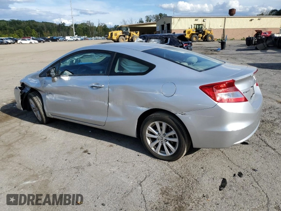 2012 Honda Civic Cpe EX with VIN 2HGFG3B88CH561364, listed as a Copart auction lot 72280644 with 233,427 mi miles and Salvage Title. Bid and sale history available at carsss.com. Image 2.