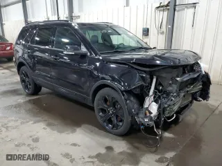 2019 Ford Explorer Sport with VIN 1FM5K8GT2KGA72662, listed as a Copart auction lot 52960535 with 110,898 mi miles and Salvage Title. Bid and sale history available at carsss.com. Image 4.