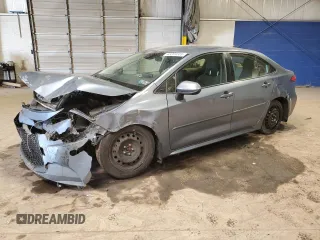 2020 Toyota Corolla LE with VIN JTDEPRAE3LJ090615, listed as a Copart auction lot 48289505 with 214,319 mi miles and Salvage Title. Bid and sale history available at carsss.com. Image 1.