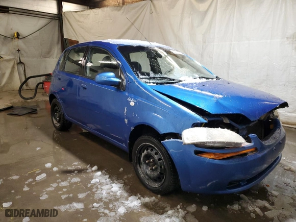 2008 Chevrolet Aveo LS with VIN KL1TD66638B135240, listed as a Copart auction lot 44612315 with 159,712 mi miles and Salvage Title. Bid and sale history available at carsss.com. Image 4.