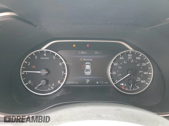 2017 Nissan Maxima SV with VIN 1N4AA6APXHC446995, listed as a Copart auction lot 51633115 with 56,949 mi miles and Salvage Title. Bid and sale history available at DreamBid. Image 9.