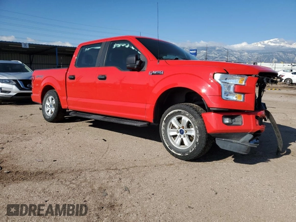 2015 Ford F-150 XLT with VIN 1FTEW1E85FKE49597, listed as a Copart auction lot 56359715 with 58,018 mi miles and Salvage title. Bid and sale history available at DreamBid. Image 4.