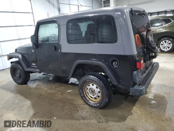 2005 Jeep Wrangler Unlimited with VIN 1J4FA44SX5P315486, listed as a Copart auction lot 46854145 with 199,585 mi miles and Salvage Title. Bid and sale history available at carsss.com. Image 2.