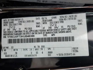 2017 Ford Escape S with VIN 1FMCU0F73HUB48388, listed as a Copart auction lot 62331605 with 65,461 mi miles and Salvage title. Bid and sale history available at DreamBid. Image 14.