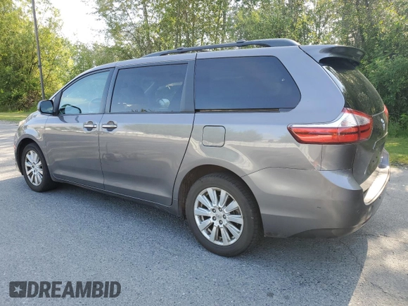 2017 Toyota Sienna XLE with VIN 5TDDZ3DC7HS176274, listed as a Copart auction lot 59899245 with 58,325 mi miles and Salvage title. Bid and sale history available at DreamBid. Image 2.