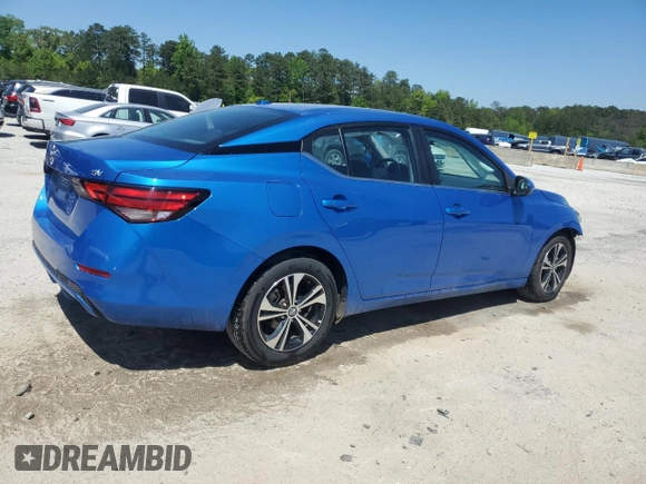 2023 Nissan Sentra SV with VIN 3N1AB8CV1PY264156, listed as a Copart auction lot 53453585 with 47,567 mi miles and Salvage Title. Bid and sale history available at DreamBid. Image 3.