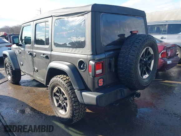 2022 Jeep Wrangler Unlimited Sport with VIN 1C4HJXDN1NW240032, listed as a IAAI auction lot 41130845 with 24,745 mi miles and . Bid and sale history available at DreamBid. Image 3.