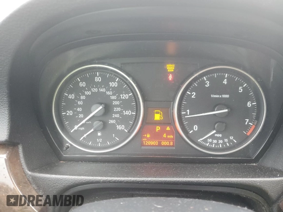 2010 BMW 3 Series 328i with VIN WBAPH5G50ANM34958, listed as a Copart auction lot 49187115 with 120,903 mi miles and Clean Title. Bid and sale history available at DreamBid. Image 9.