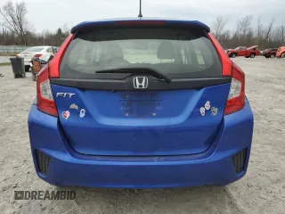 2016 Honda Fit LX with VIN JHMGK5H55GX002056, listed as a Copart auction lot 53785885 with 108,006 mi miles and Salvage Title. Bid and sale history available at carsss.com. Image 6.