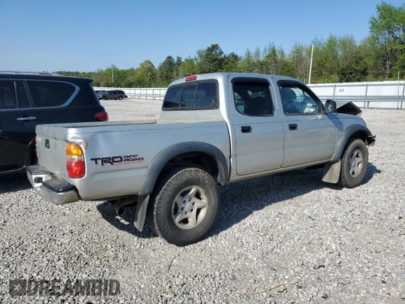2002 Toyota Tacoma PreRunner with VIN 5TEGN92NX2Z136037, listed as a Copart auction lot 52143665 with 270,044 mi miles and Salvage Title. Bid and sale history available at DreamBid. Image 3.