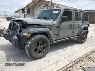 2020 Jeep Wrangler Unlimited Sport S with VIN 1C4HJXDN1LW235278, listed as a Copart auction lot 53735465 with 71,525 mi miles and Salvage title. Bid and sale history available at DreamBid. Image 1.