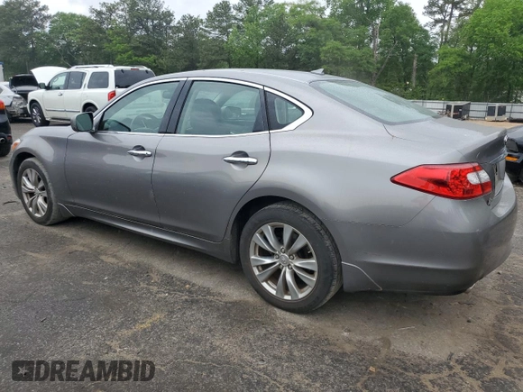 2012 Infiniti M with VIN JN1BY1AP3CM330170, listed as a Copart auction lot 47458715 with 105,726 mi miles and Salvage title. Bid and sale history available at DreamBid. Image 2.