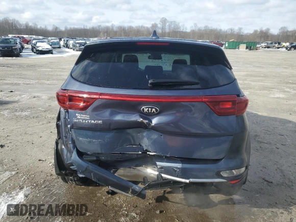 2020 Kia Sportage LX with VIN KNDPMCAC0L7650231, listed as a Copart auction lot 45720955 with 51,911 mi miles and Salvage Title. Bid and sale history available at carsss.com. Image 6.