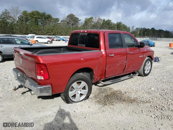 2010 Dodge Ram 1500 SLT with VIN 1D7RB1CT8AS195208, listed as a Copart auction lot 47270295 with 245,302 mi miles and Salvage Title. Bid and sale history available at carsss.com. Image 3.