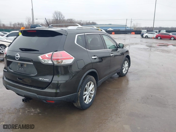 2016 Nissan Rogue S with VIN KNMAT2MVXGP709517, listed as a IAAI auction lot 41493634 with 179,064 mi miles. Bid and sale history available at carsss.com. Image 4.