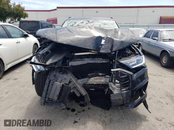 2022 Audi Q7 Premium Plus with VIN WA1LJBF75ND010480, listed as a Copart auction lot 59338214 with 14,851 mi miles and Salvage title. Bid and sale history available at DreamBid. Image 5.