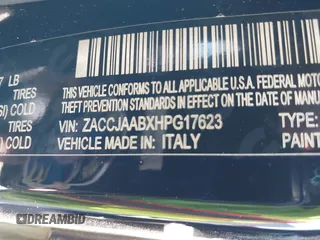 2017 Jeep Renegade Sport с VIN ZACCJAABXHPG17623, выставлен на аукционе IAAI как лот 42051751 с пробегом 102 172 миль миль и . История ставок и продаж доступна на DreamBid. Изображение 9.