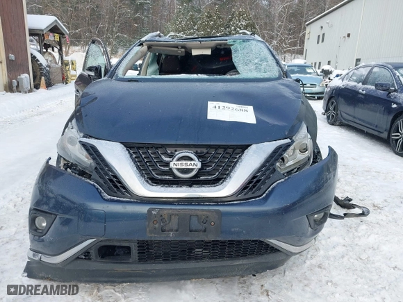 2015 Nissan Murano S with VIN 5N1AZ2MH9FN257221, listed as a IAAI auction lot 41292688 with 138,207 mi miles. Bid and sale history available at carsss.com. Image 12.