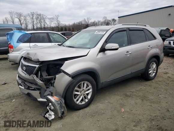 2015 Kia Sorento LX with VIN 5XYKT4A6XFG567734, listed as a Copart auction lot 43397335 with 152,166 mi miles and Salvage Title. Bid and sale history available at DreamBid. Image 1.
