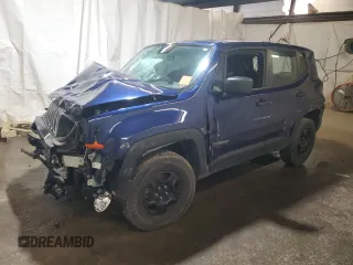 2019 Jeep Renegade Upland z VIN ZACNJBAB6KPK63098, wystawiony jako Copart lot #58374555 z przebiegiem Nie podano mil oraz Szkoda całkowita • Salvage title. Historia ofert i sprzedaży dostępna na DreamBid. Obrazek 1.
