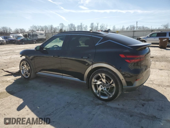 2024 Genesis GV60 z VIN KMUKEDSB1RU023189, wystawiony jako Copart lot #47434955 z przebiegiem 3 279 mil mil oraz Szkoda całkowita • Salvage title. Historia ofert i sprzedaży dostępna na DreamBid. Obrazek 2.