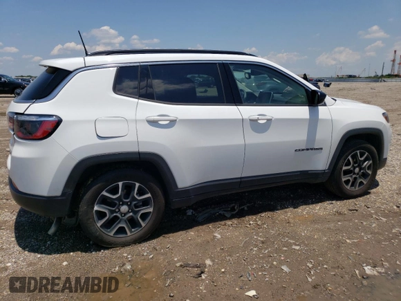 2022 Jeep Compass Latitude with VIN 3C4NJCBB5NT118932, listed as a Copart auction lot 55504443 with 11,152 mi miles and Salvage Title. Bid and sale history available at carsss.com. Image 3.