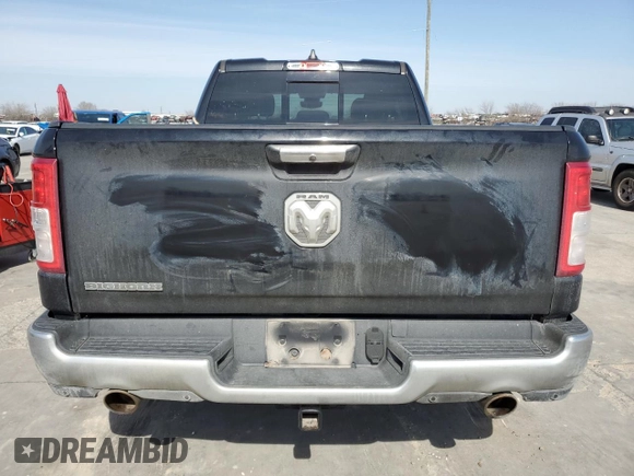 2020 Ram 1500 Big Horn with VIN 1C6RREBTXLN121196, listed as a Copart auction lot 44034035 with 80,849 mi miles and Salvage Title. Bid and sale history available at carsss.com. Image 6.