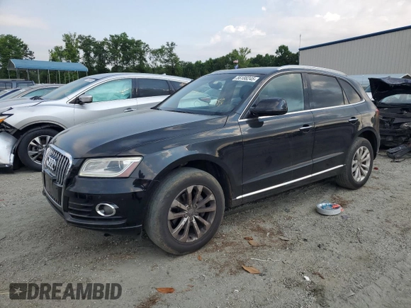 2015 Audi Q5 Premium Plus with VIN WA1LFAFP4FA082124, listed as a Copart auction lot 56188245 with 140,464 mi miles and Salvage title. Bid and sale history available at DreamBid. Image 1.