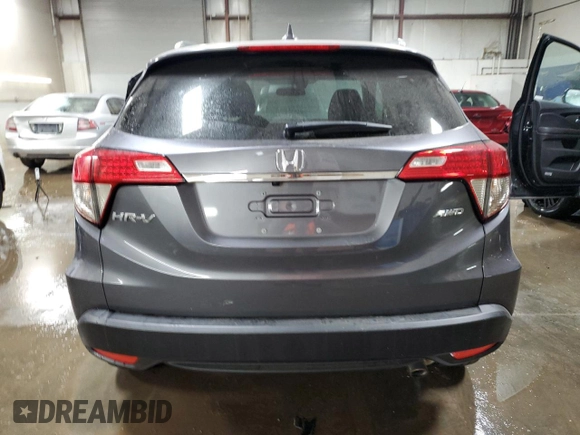 2021 Honda HR-V EX with VIN 3CZRU6H51MM720547, listed as a Copart auction lot 44375115 with 39,407 mi miles and Salvage Title. Bid and sale history available at carsss.com. Image 6.