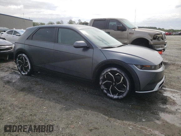 2022 Hyundai Ioniq 5 SEL with VIN KM8KN4AEXNU050783, listed as a Copart auction lot 58491465 with 23,875 mi miles and Salvage title. Bid and sale history available at DreamBid. Image 4.