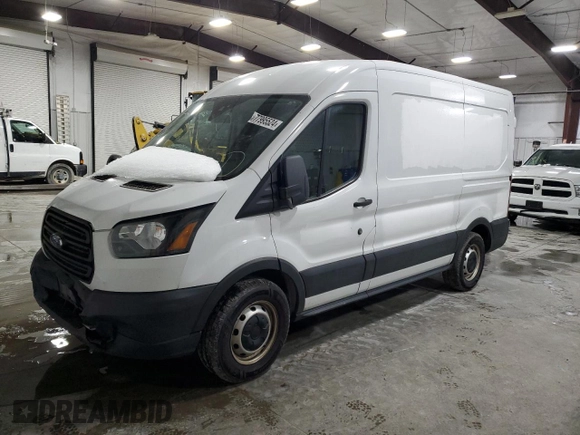 2019 Ford Transit with VIN 1FTYE1CMXKKB76439, listed as a Copart auction lot 43841795 with 232,061 mi miles and Salvage Title. Bid and sale history available at DreamBid. Image 1.
