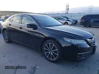 2015 Acura TLX Advance with VIN 19UUB3F70FA006953, listed as a Copart auction lot 85293364 with 92,015 mi miles and Salvage title. Bid and sale history available at DreamBid. Image 4.