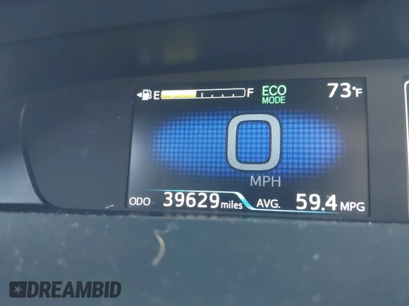 2022 Toyota Prius L Eco with VIN JTDKAMFU8N3188831, listed as a IAAI auction lot 42021222 with 39,629 mi miles and . Bid and sale history available at DreamBid. Image 16.