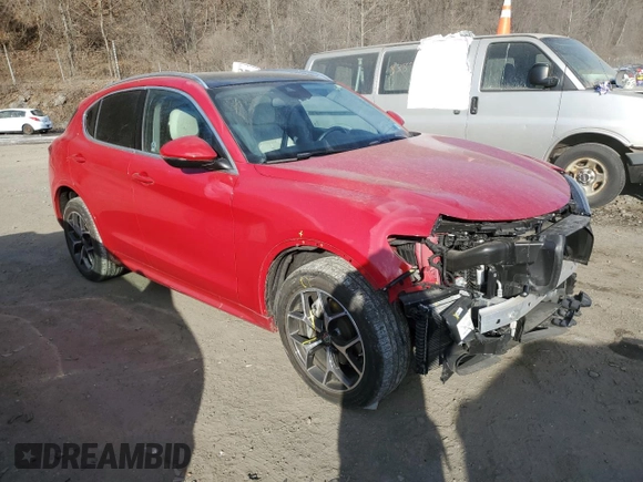 2021 Alfa Romeo Stelvio Ti z VIN ZASPAKBN5M7D00170, wystawiony jako Copart lot #41510865 z przebiegiem 27 492 mil mil oraz Szkoda całkowita • Salvage title. Historia ofert i sprzedaży dostępna na DreamBid. Obrazek 4.