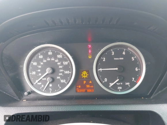 2007 BMW 6 Series 650i with VIN WBAEK13547CN82672, listed as a IAAI auction lot 40927402 with 183,197 mi miles. Bid and sale history available at carsss.com. Image 7.