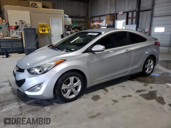 2013 Hyundai Elantra Coupe GS with VIN KMHDH6AE7DU004516, listed as a Copart auction lot 78546644 with 130,115 mi miles and Salvage Title. Bid and sale history available at carsss.com. Image 1.