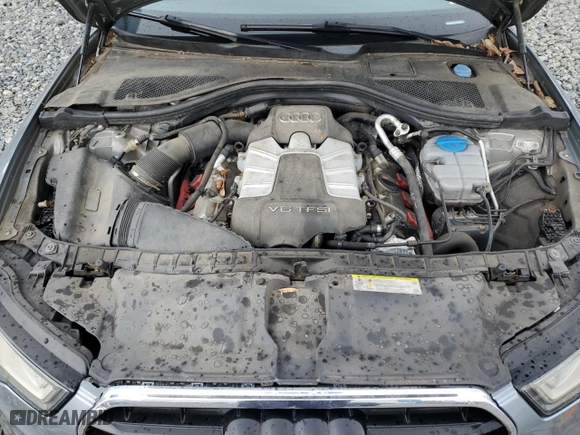 2013 Audi A6 3.0T Premium Plus with VIN WAUGGAFC7DN015375, listed as a Copart auction lot 52260285 with 131,714 mi miles and Clean Title. Bid and sale history available at carsss.com. Image 11.