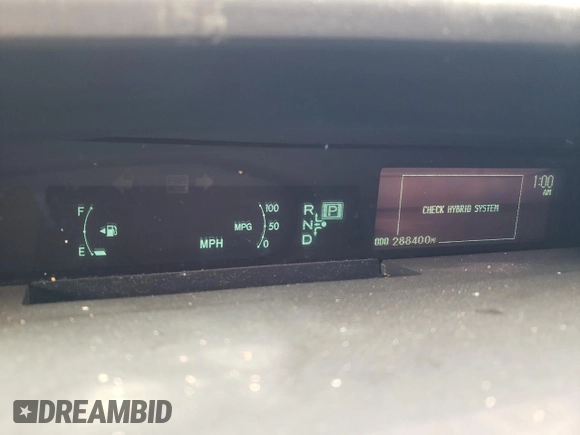 2011 Toyota Prius I with VIN JTDKN3DU4B0257934, listed as a Copart auction lot 55379255 with 288,400 mi miles and Clean Title. Bid and sale history available at DreamBid. Image 9.