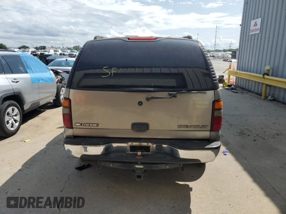 2003 Chevrolet Tahoe LS with VIN 1GNEC13Z73J108781, listed as a Copart auction lot 59370715 with Not provided miles and Salvage title. Bid and sale history available at DreamBid. Image 6.