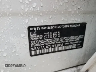 2020 BMW 2 Series M235i xDrive with VIN WBA13AL07L7F63068, listed as a Copart auction lot 73824364 with 62,138 mi miles and Salvage Title. Bid and sale history available at carsss.com. Image 12.