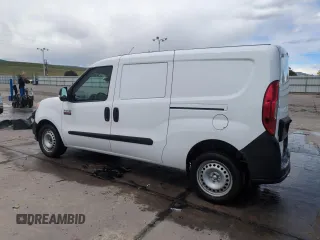 2016 Ram ProMaster City Cargo Tradesman with VIN ZFBERFAT3G6C46058, listed as a Copart auction lot 54780365 with 65,177 mi miles and Salvage Title. Bid and sale history available at DreamBid. Image 2.