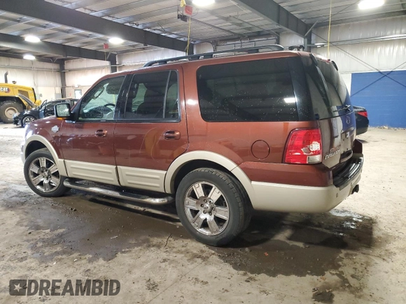2006 Ford Expedition Eddie Bauer с VIN 1FMFU18526LA70493, выставлен на аукционе Copart как лот 57306655 с пробегом 136 687 миль миль и Списание • Salvage title. История ставок и продаж доступна на DreamBid. Изображение 2.