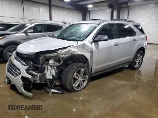 2016 Chevrolet Equinox LTZ z VIN 2GNFLGE32G6211254, wystawiony jako Copart lot #55271115 z przebiegiem 61 318 mil mil oraz Szkoda całkowita • Salvage title. Historia ofert i sprzedaży dostępna na DreamBid. Obrazek 1.