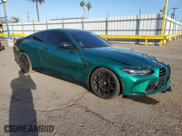 2024 BMW M4 Competition z VIN WBS33AZ03RCN56790, wystawiony jako Copart lot #44035035 z przebiegiem 9 977 mil mil oraz Czysty tytuł • Clean title. Historia ofert i sprzedaży dostępna na DreamBid. Obrazek 4.