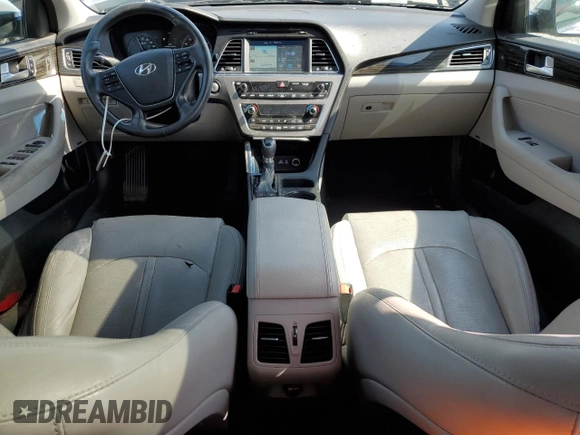 2017 Hyundai Sonata Hybrid Limited with VIN KMHE34L1XHA054805, listed as a Copart auction lot 63277533 with 117,229 mi miles. Bid and sale history available at carsss.com. Image 8.